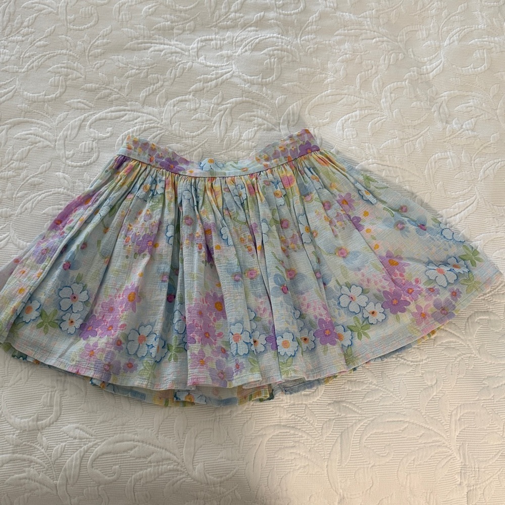 Morley Multicolor Girls Floral Skirt sz 8 - Picture 6 of 11